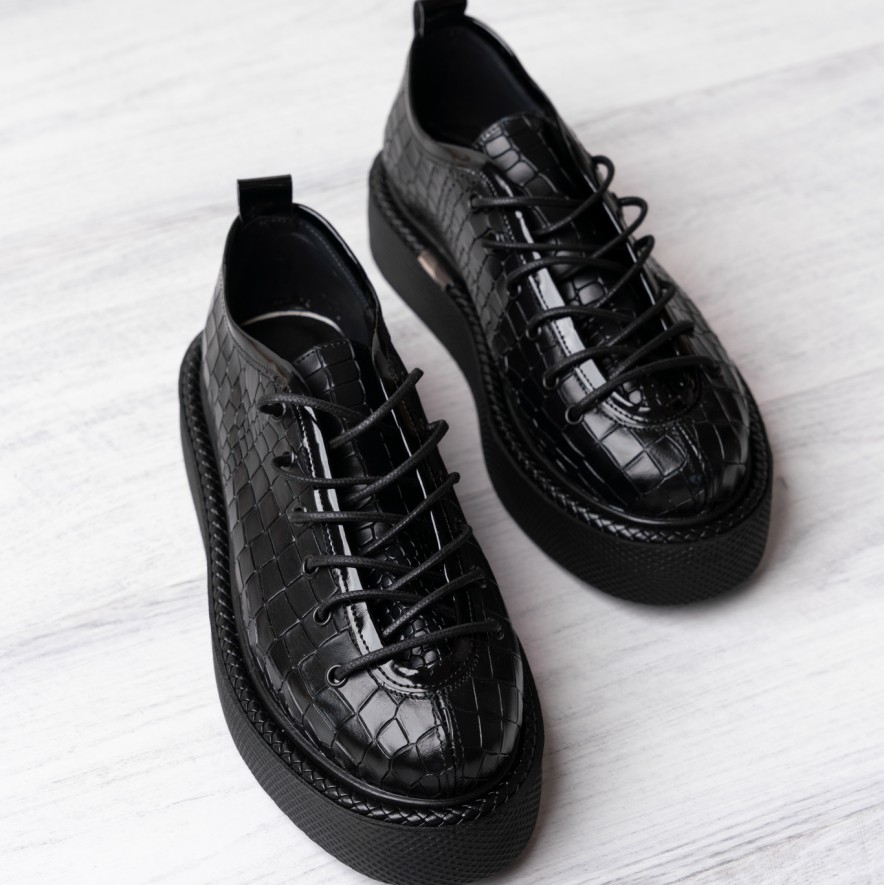     Pantofi - Play - Croco Black